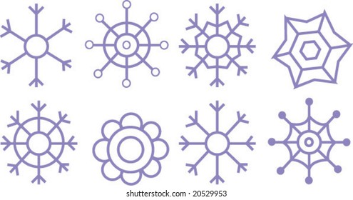 vector set of christmas 12