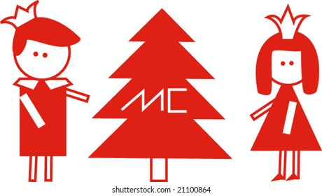 vector set of christmas 25