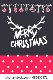 Vector Set Christmas Calligraphic Design Elements and Page Decoration, Mary Christmas lettering with gold texture