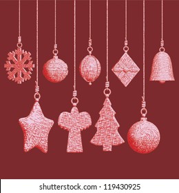 vector set, christmas decoration