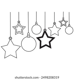 Vector set of christmas decorations
