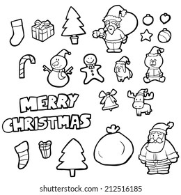 vector set of Christmas icon