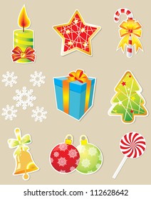 Vector set of Christmas icons