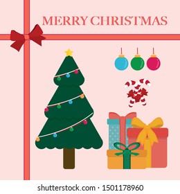 Vector set of Christmas icons.