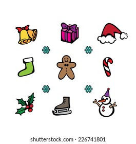 Vector Set of Christmas Icons