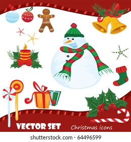 Vector set: Christmas icons