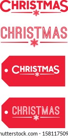 A vector set of Christmas Icons and Tags
