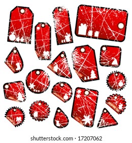 Vector set of christmas labels