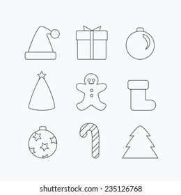 Vector set of Christmas symbols, icons, elements and decoration