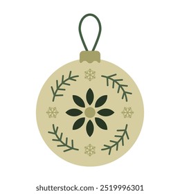 Vector set of Christmas tree ornaments isolated on white background. Colorful vivid Christmas balls in red, green, gold and pink colors