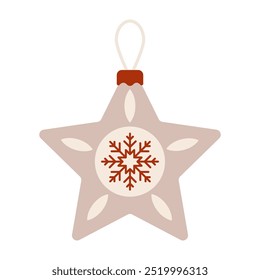 Vector set of Christmas tree ornaments isolated on white background. Colorful vivid Christmas balls in red, green, gold and pink colors