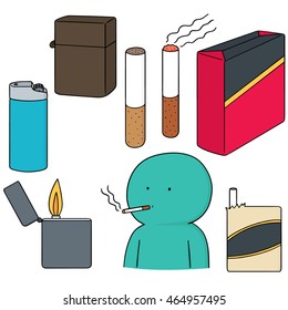 vector set of cigarettes