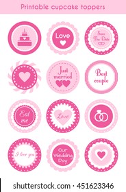Printable Cupcake Toppers Images Stock Photos Vectors Shutterstock