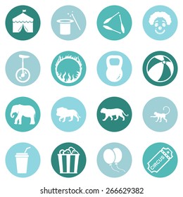 Vector Set of Circus Icons