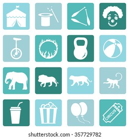 Vector Set of Circus Icons