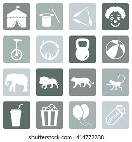 Vector Set of Circus Icons