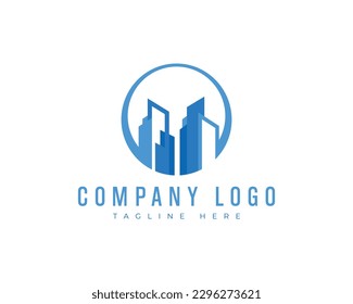 Vector set of cityscape logos, buildings, property town, skyscrapers icons isolated. Vector abstract colorful city, building composition sign. Houses property logos, building construction