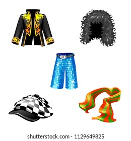 vector set of clothes art theater