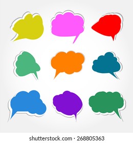 vector set of cloud icon computing concept design
