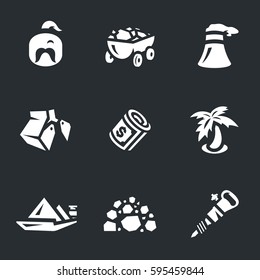 Vector Set of Coal Icons.