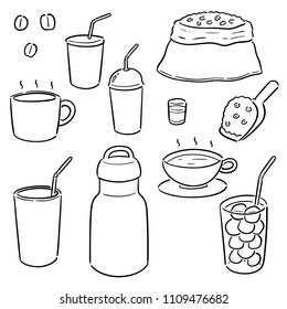vector set of coffee