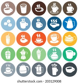 vector set of coffee