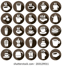 vector set of coffee