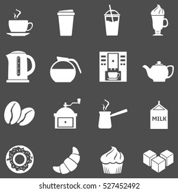 Vector Set of Coffee Icons. Icons for Coffee Shop.