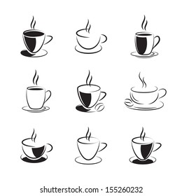 Vector set of coffee and tea design elements