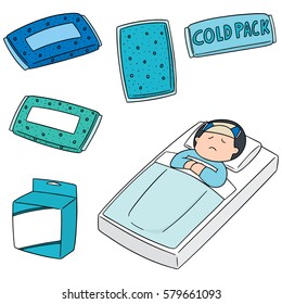 Vector Set Of Cold Pack