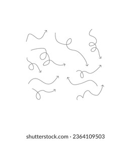 vector, set, collection, arrow, sign, element, black, design, line, symbol, illustration, doodle, direction, graphic, pointer, abstract, sketch, art, down, up, isolated, curve, drawing, shape, web