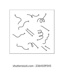 vector, set, collection, arrow, sign, element, black, design, line, symbol, illustration, doodle, direction, graphic, pointer, abstract, sketch, art, down, up, isolated, curve, drawing, shape, web
