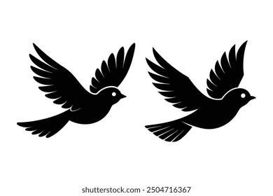 Vector Set Collection of Bird Silhouettes