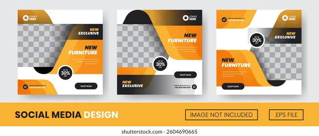 Vector set of collection Furniture, Suitable for Flyer, Social Media Post or banner