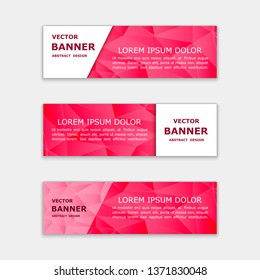 Vector set of color banners , abstract design