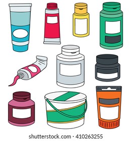 vector set of color container