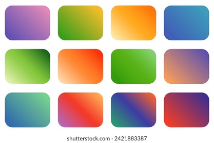 Gradient color pallet set