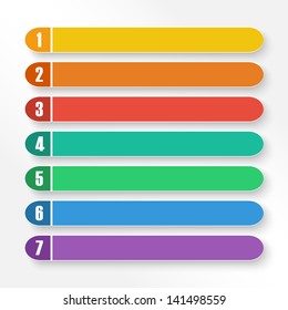 Vector set of color option bars. EPS10
