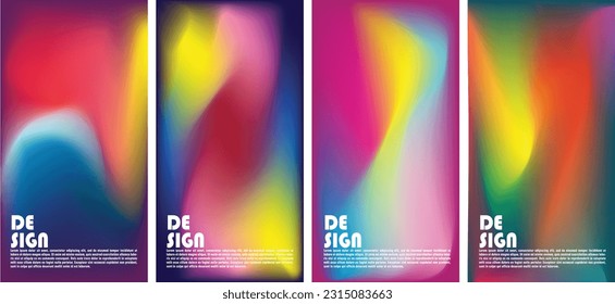 Conjunto de vectores de coloridos fondos abstractos que 
puede utilizarse en varios
 propósitos de diseño en los tonos pastel y los eps 10