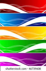 Vector set of colorful background; clip-art
