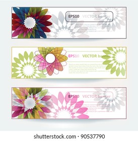 vector set of colorful banners. eps10