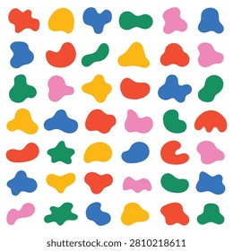 Vector Set of Colorful Blob Icon
