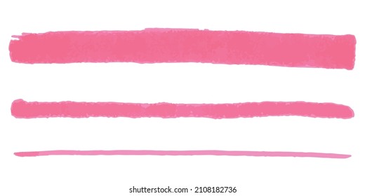 Vector set of colorful brush strokes. Hand painted background, watercolor, acrylic, marker dab. For banner, tag or label watercolor backgrounds band.