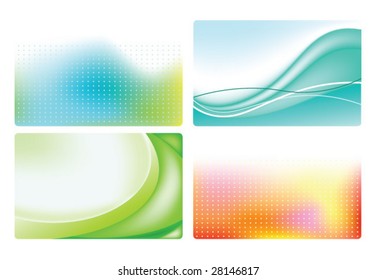 vector Set of colorful business cards.To see similar, please VISIT MY GALLERY.