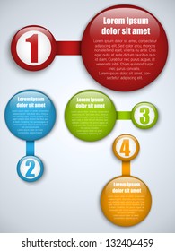 Vector - Set of Colorful Frames with Numbers