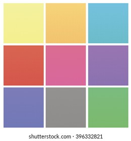 Vector Set of Colorful Halftone Backgrounds.