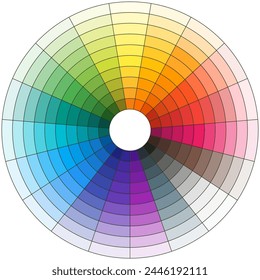  vector set of colorful palette swatches