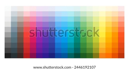  vector set of colorful palette swatches