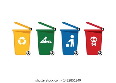 Four Recycling Bin Images, Stock Photos & Vectors | Shutterstock