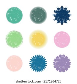 vector set of colorful  stickers